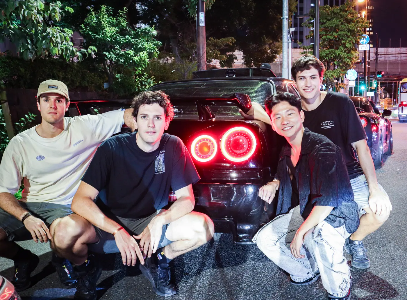 Guests with a Nissan GT-R R35